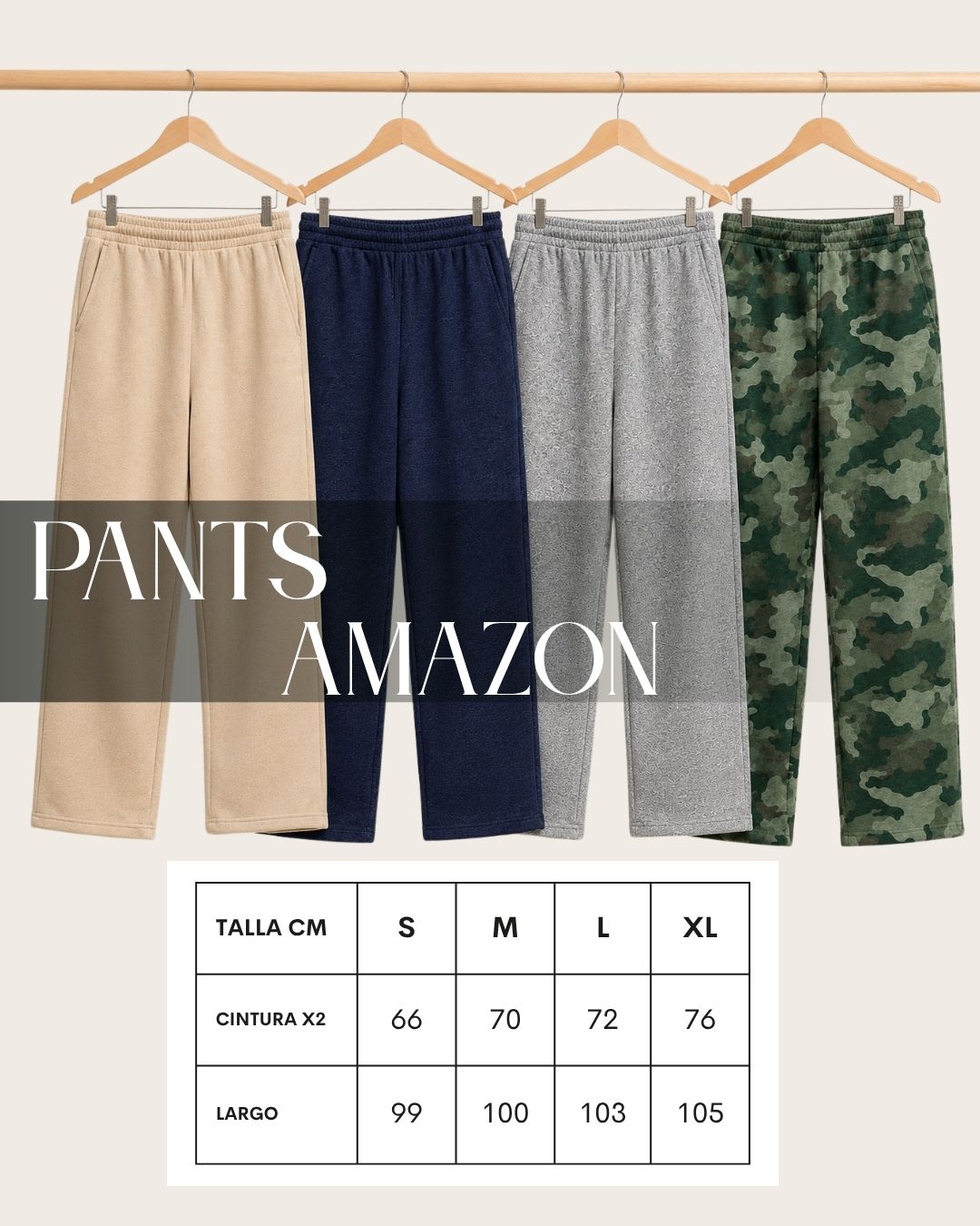 Combo De 3 Pants Essential Men