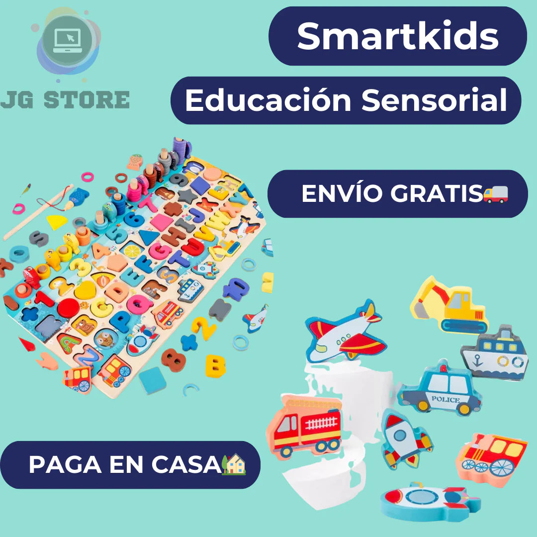 Smartkids™ Tablero Didáctico 6 en 1 + Regalo Especial