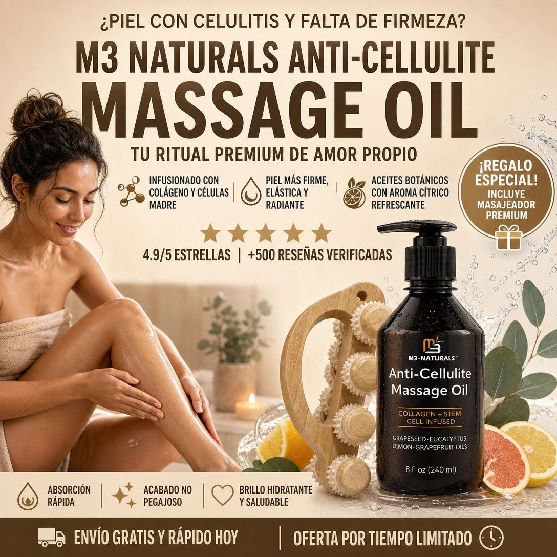 Massage oil + regalo - adios a la celulitis