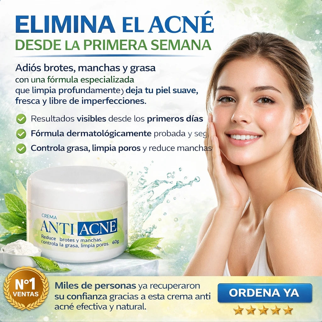 Crema antiacné - elimina acné en 7 días