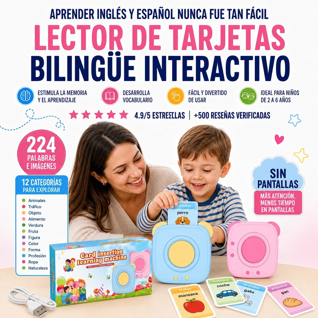 Lector Bilingue - Tu peque aprende mientras se divierte