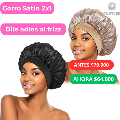 HairLuxe Gorro de satín 2x1