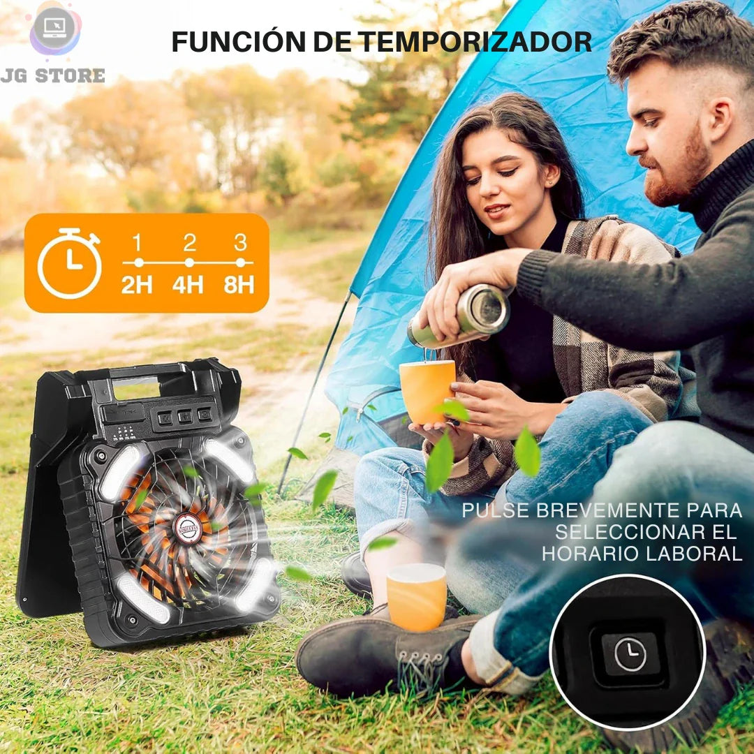 AeroSun Ventilador solar recargable