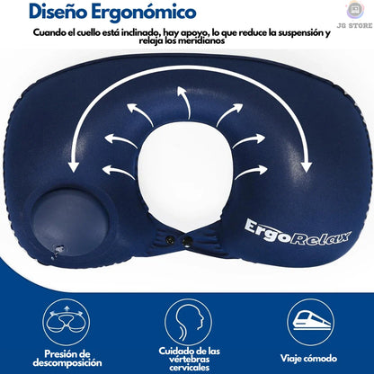 FlexiCuello™ Almohada Viajera Inflable