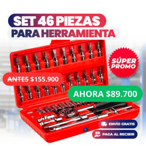AutoFácil™ Caja de herramientas 46 piezas para carro