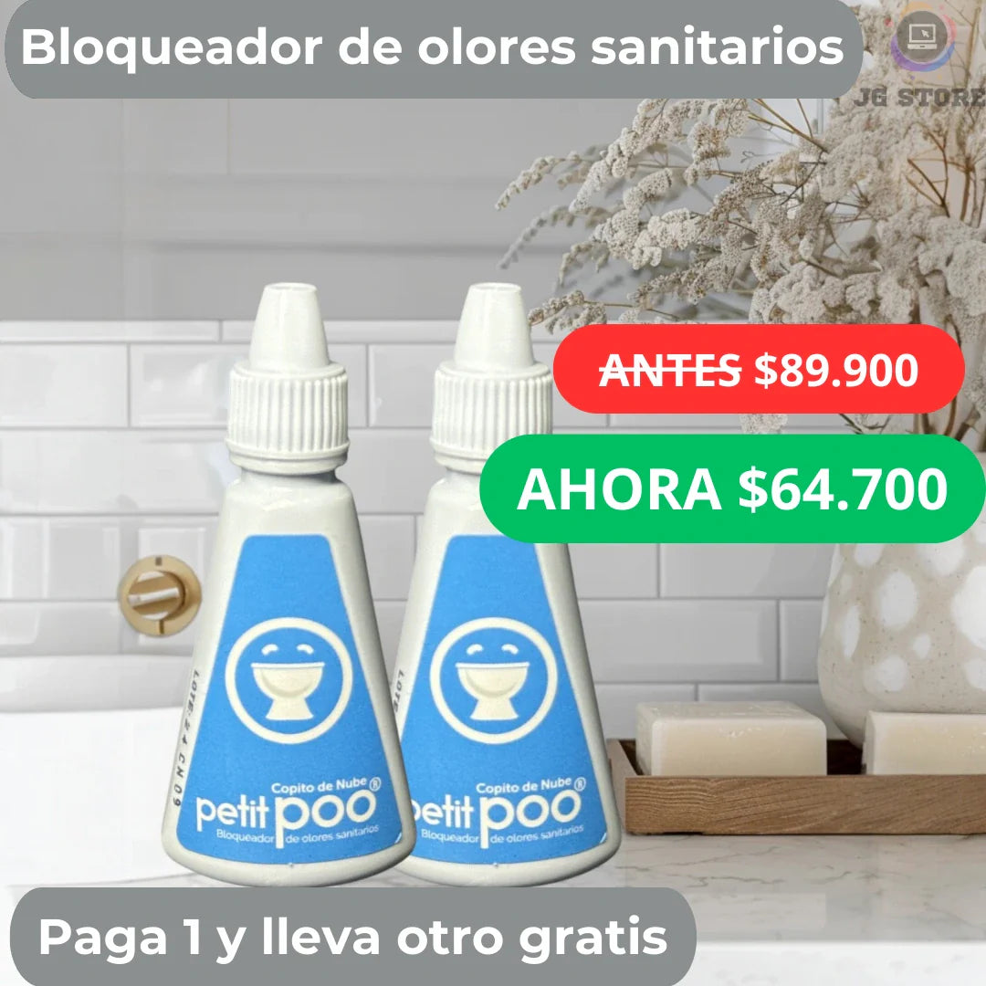 Poofy® Bloqueador de olores sanitarios 2x1