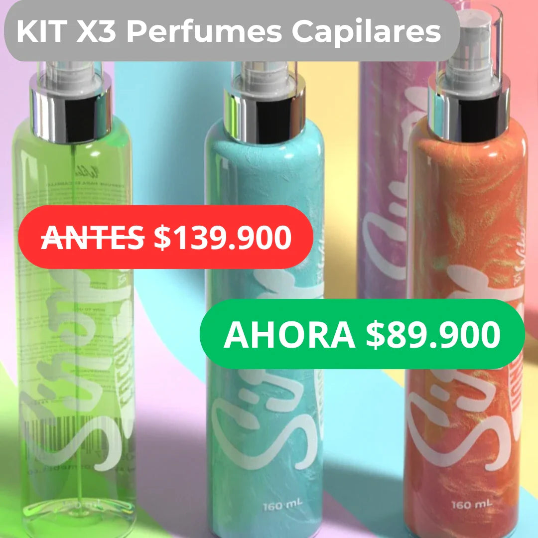 Kit x3 Perfumes Capilares desenredantes