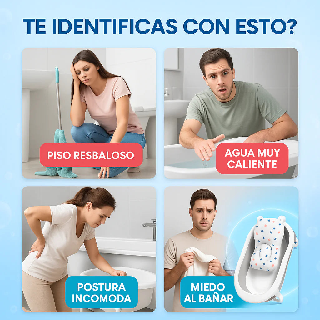 Babyshower™ Bañera plegable con termómetro + regalo especial