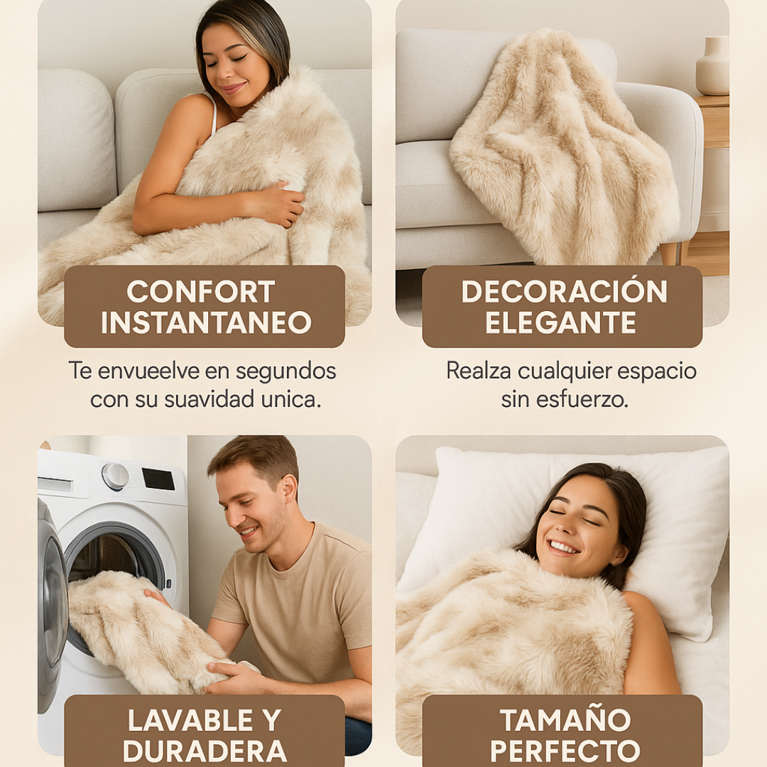 Sheepsleep™ Cobija piel de conejo