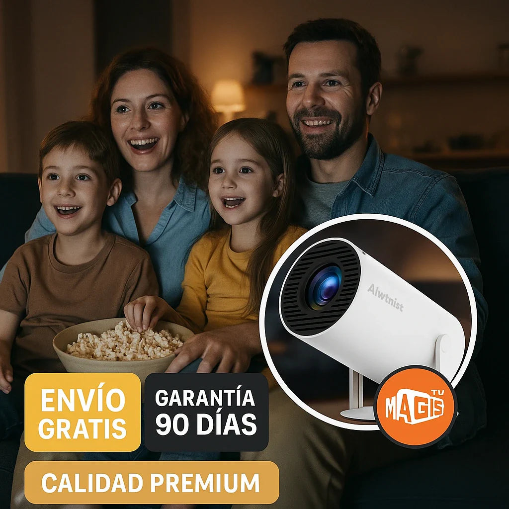 Proyector Portátil de tv y Cine en Casa + magis tv