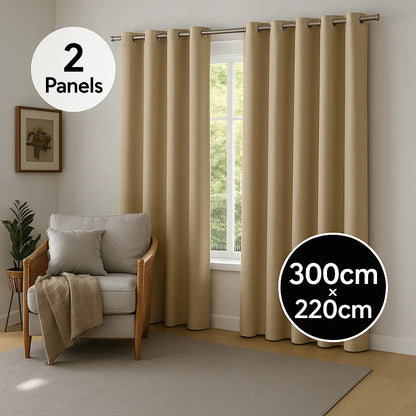 Cortinas Blackout Premium - 300x220CM + Regalo Especial
