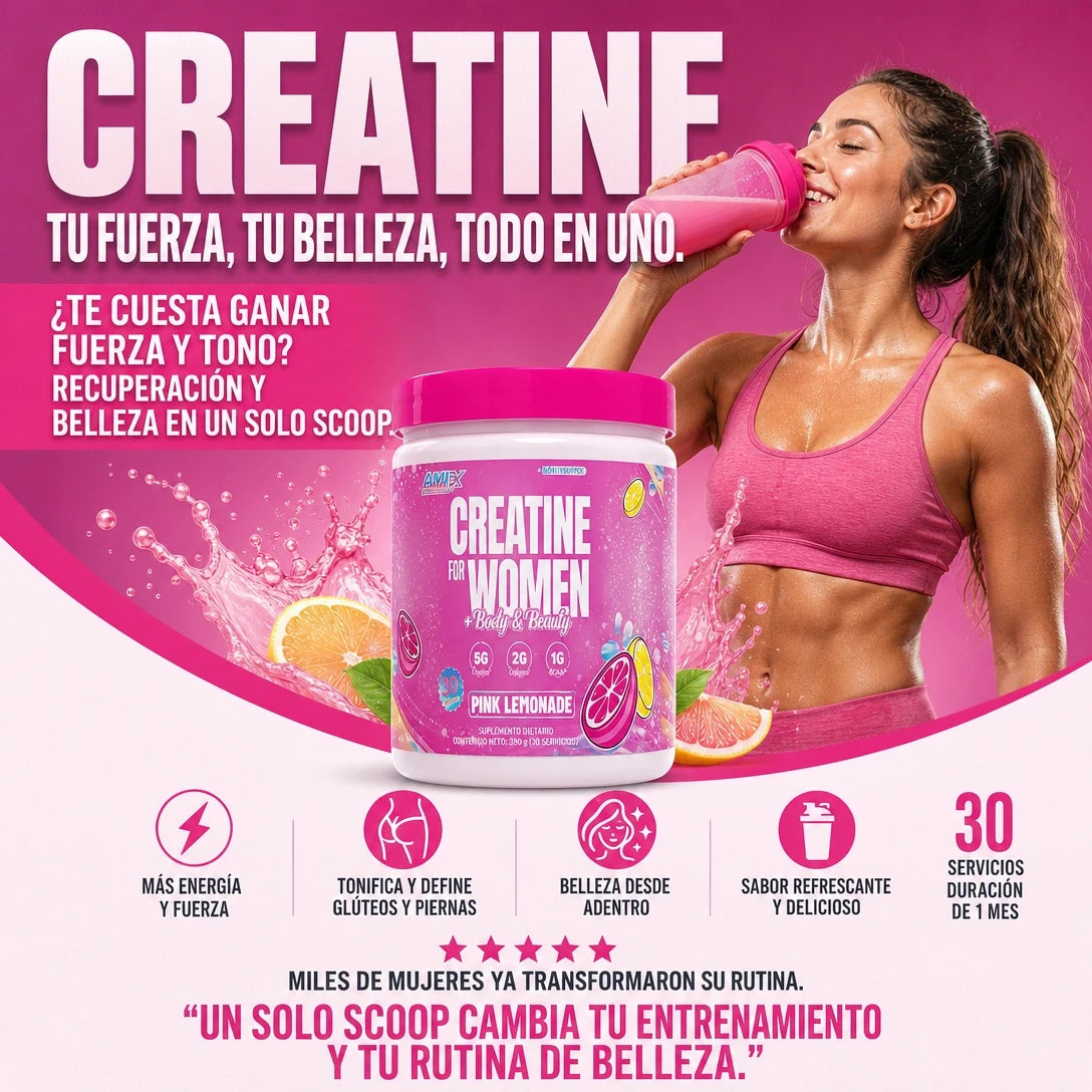 Creatina especial para mujeres - mejora tu rendimiento