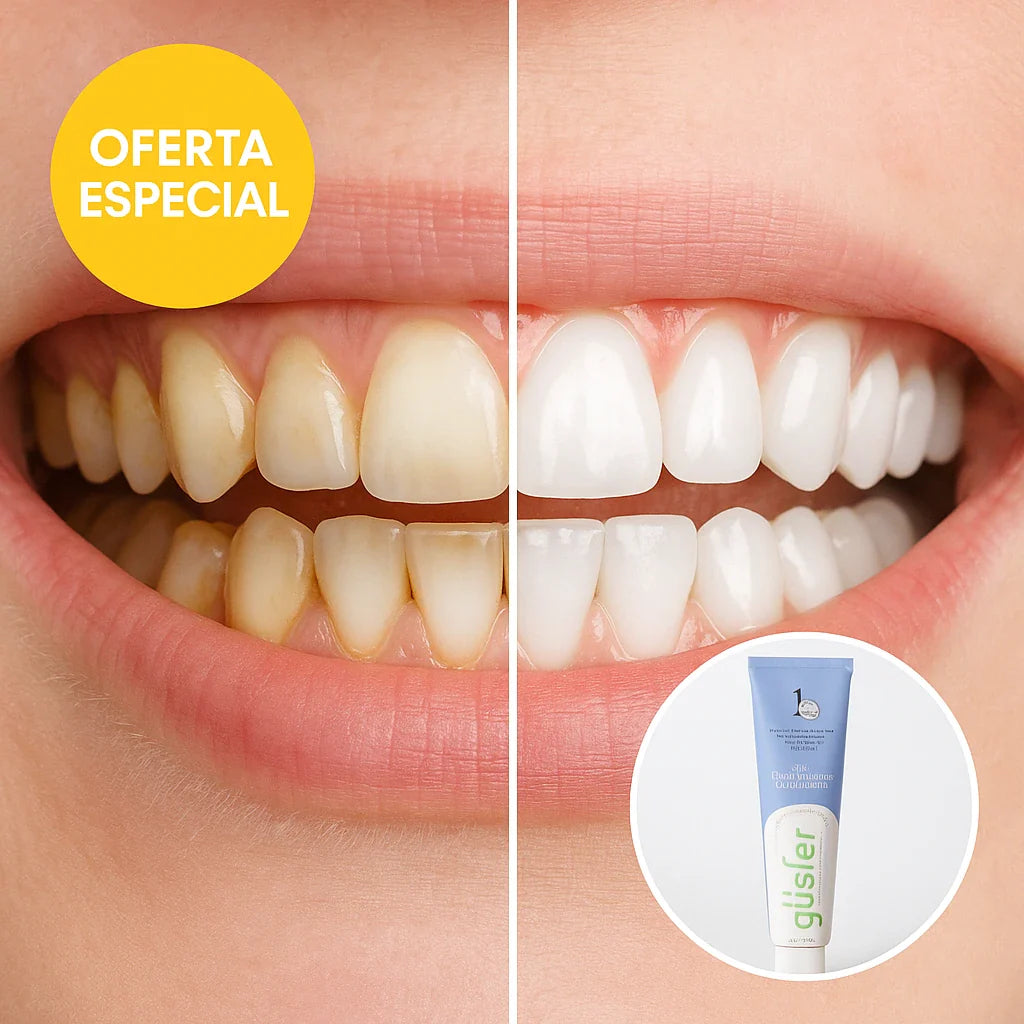 GLISTER x3 Crema Dental importada, tratamiento 6 meses
