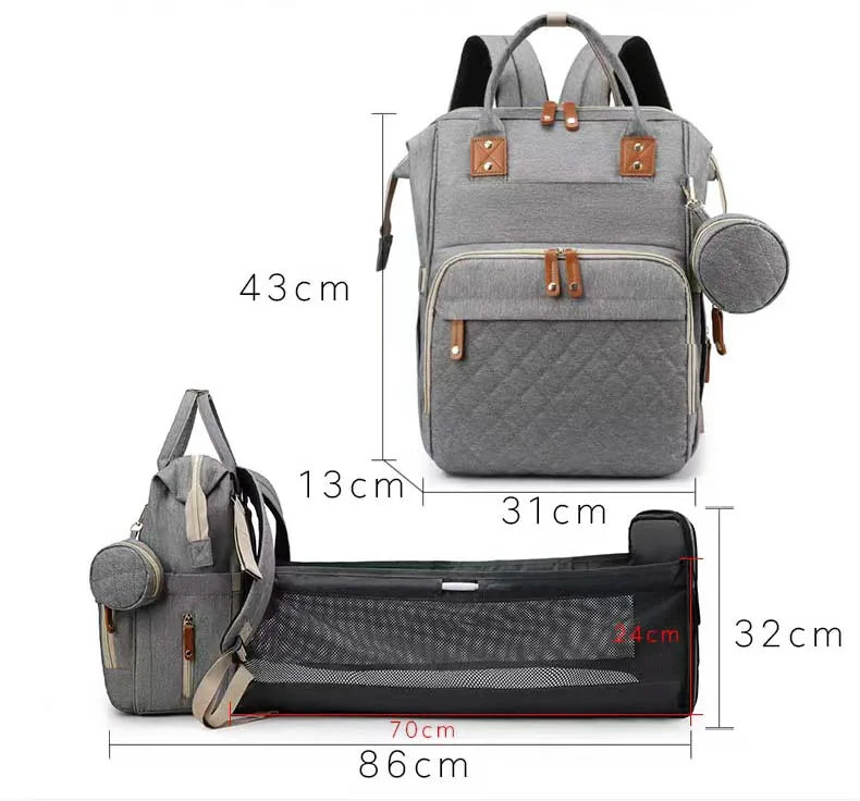 MomTravel™ Pañalera Multifuncional De Lujo + Tetero Cuchara