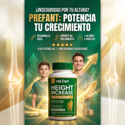 Height Increase 150 cápsulas - Empieza a crecer en 30 días