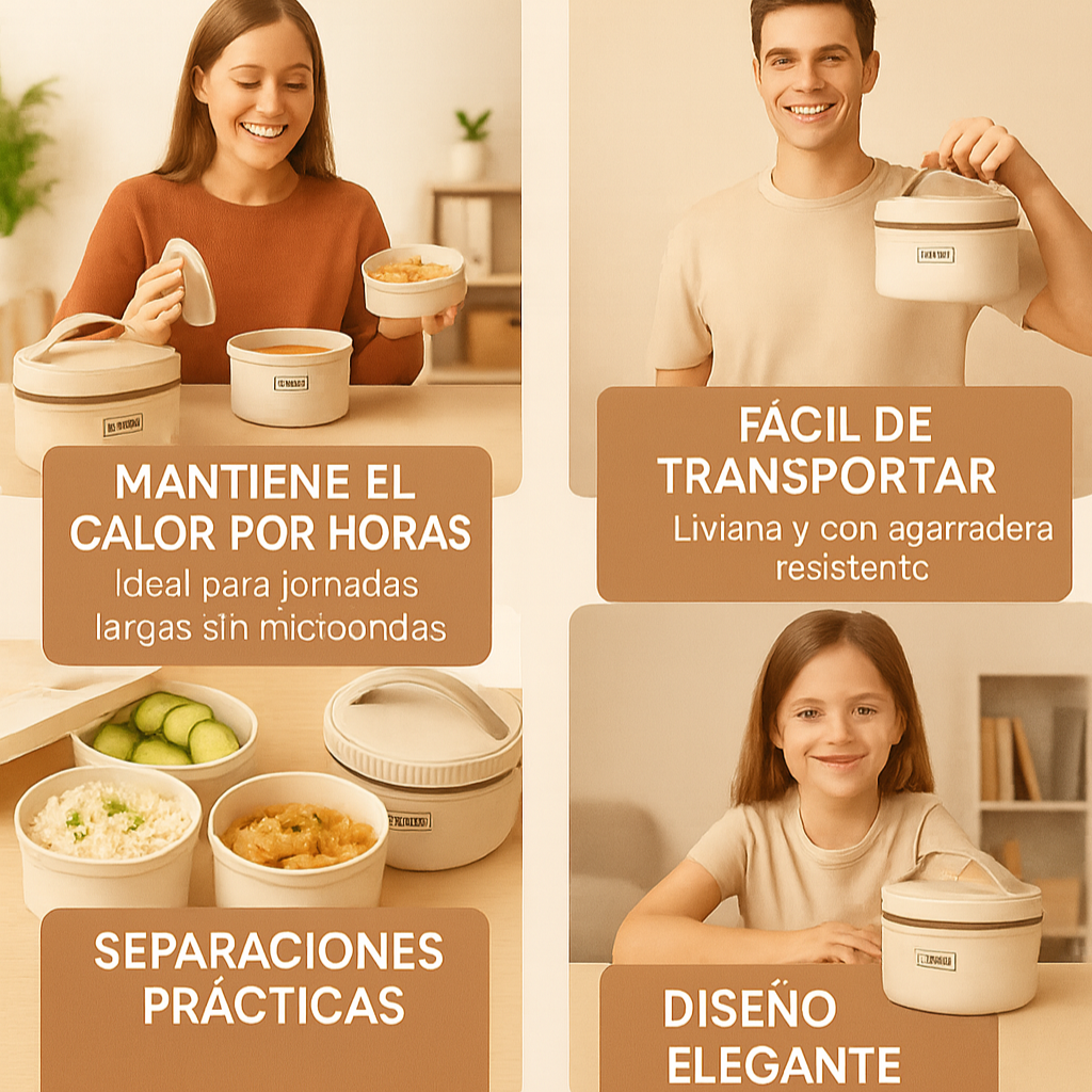 Lunchbox™ Set x4 Lonchera térmica premium