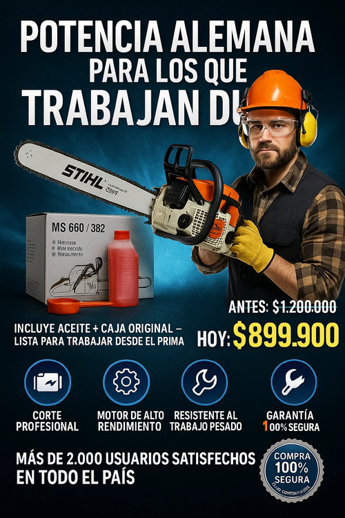Motosierra 660 + aceite