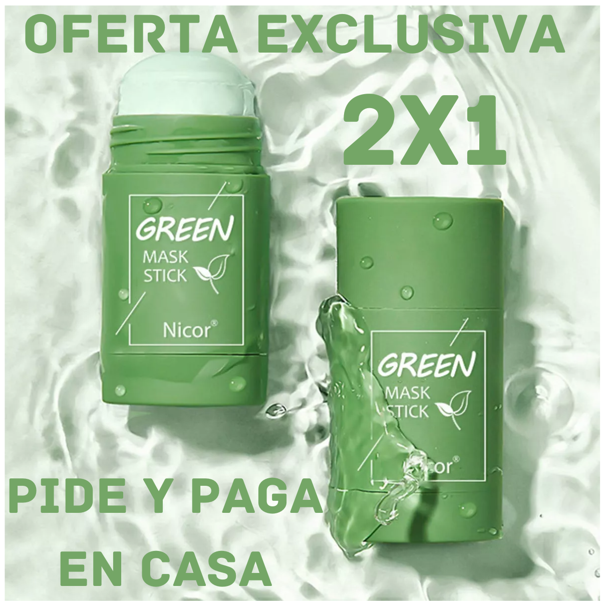 Green Blow® - Máscara Facial de Limpieza 2x1