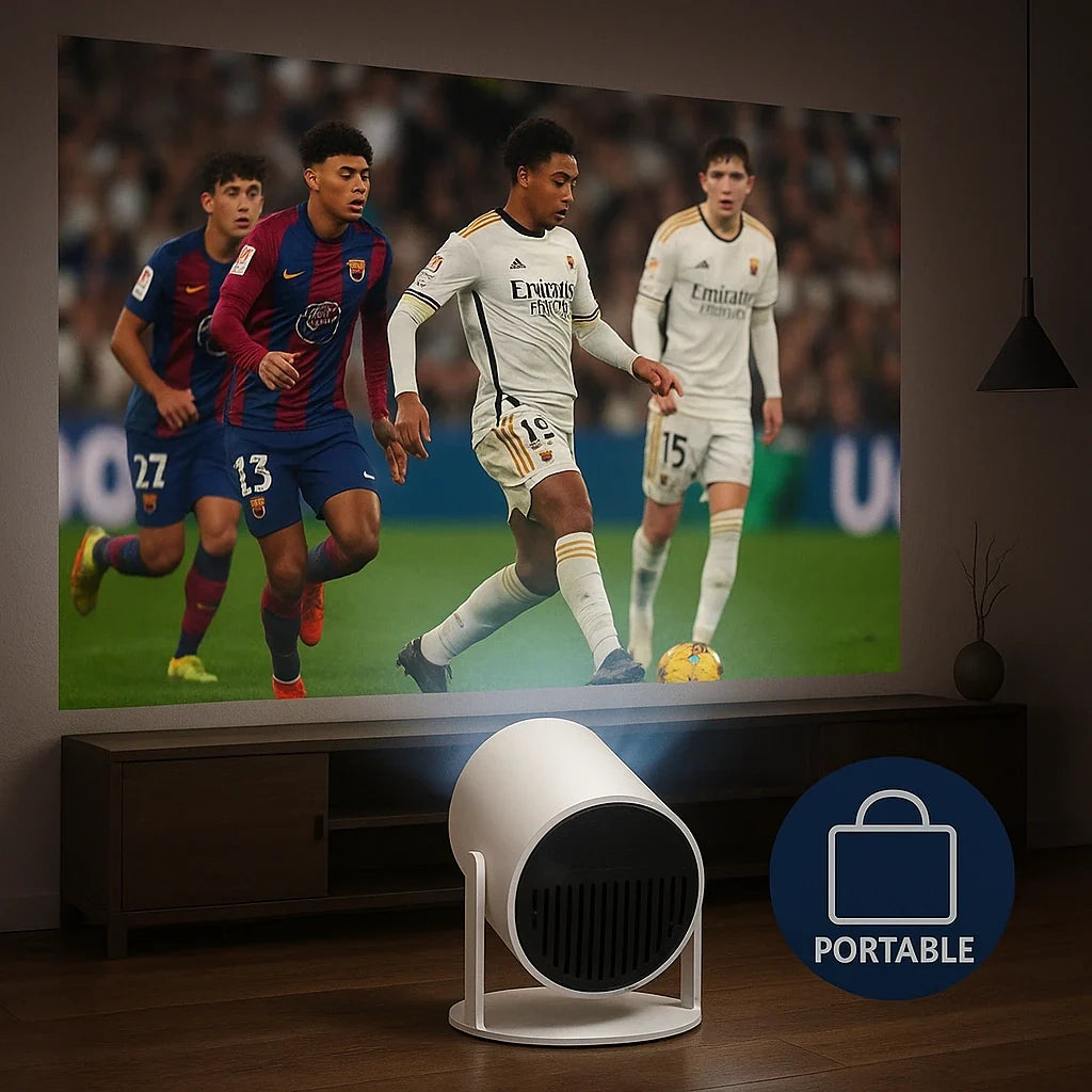 Proyector Portátil de tv y Cine en Casa + magis tv