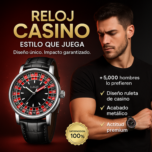 Reloj Lige Casino Estilo Jacob Co