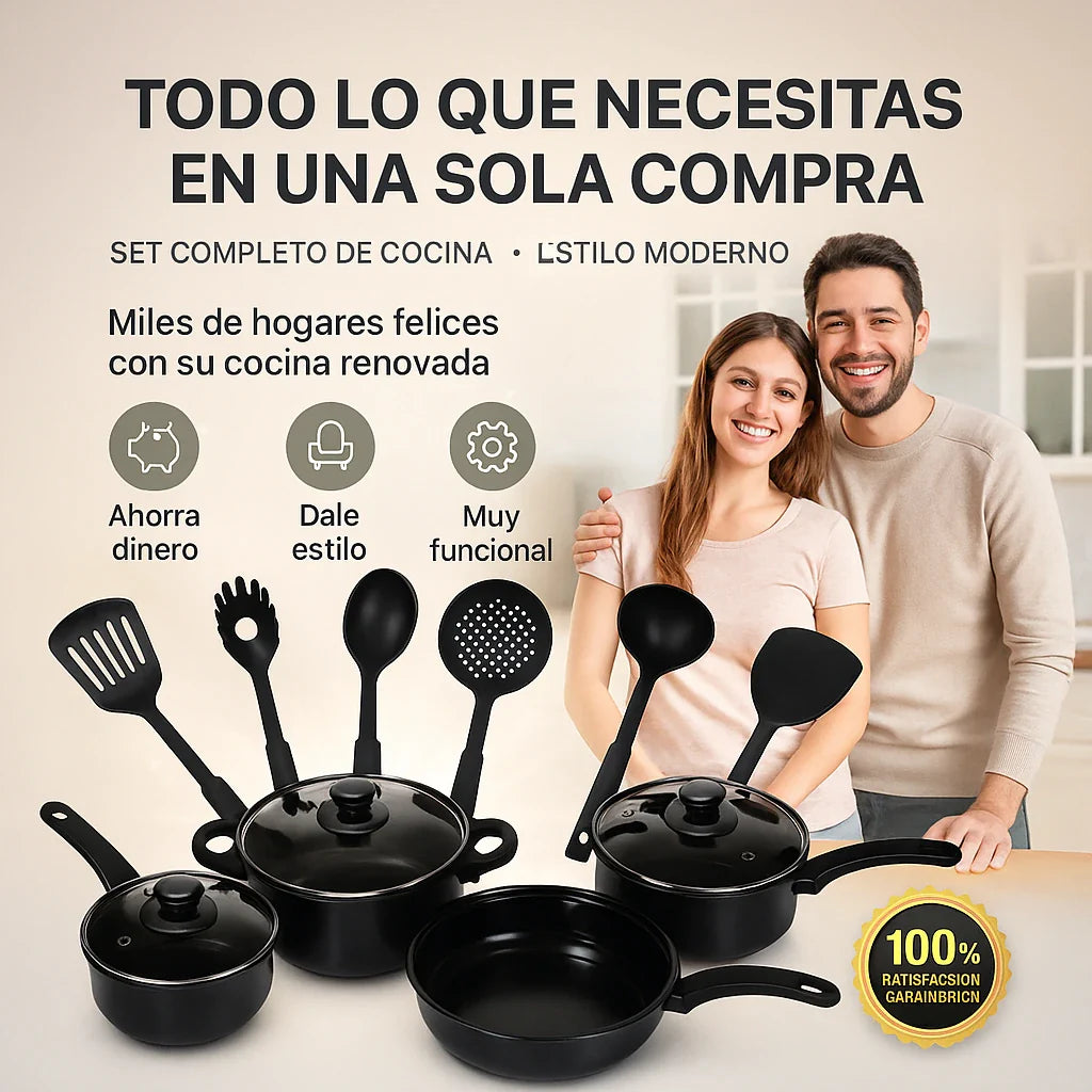 HausCook™ Set Cocina 13 Piezas