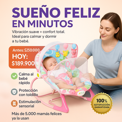 NappyJoy™ Silla vibradora mecedora para bebe + regalo especial