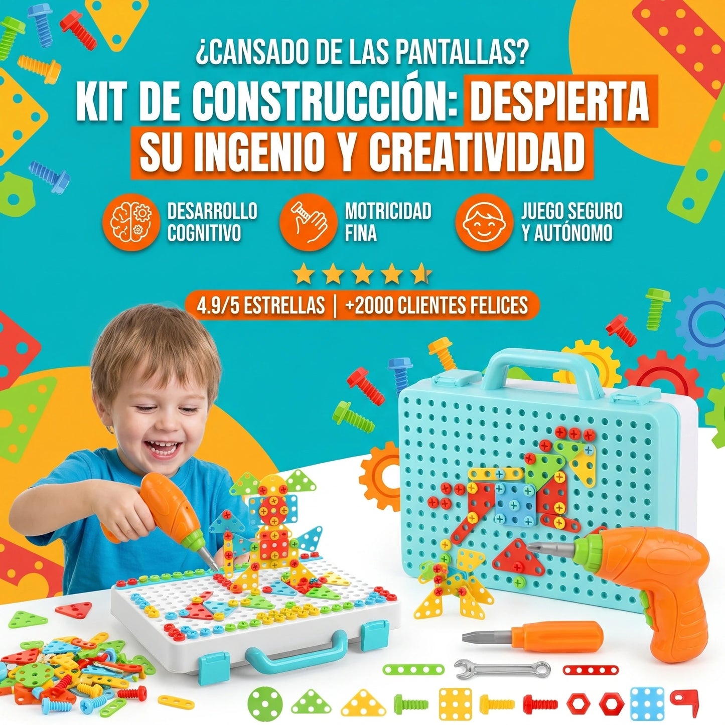 Taladro juguete - desarrolla el potencial de tu peque