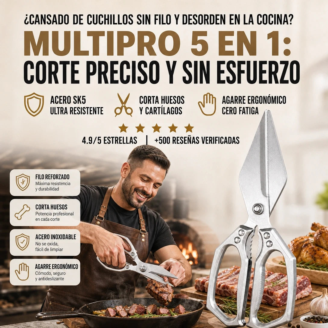 Tijera 5 en 1 para cocina