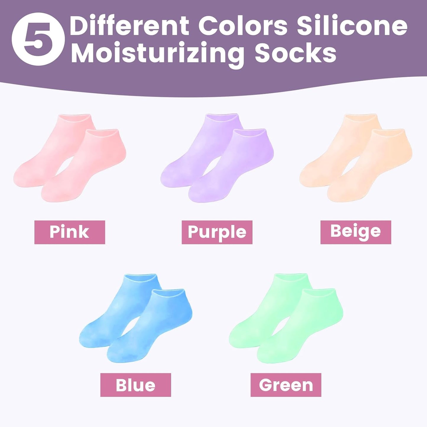 Confort™ Calcetines Hidratantes de Silicona x2