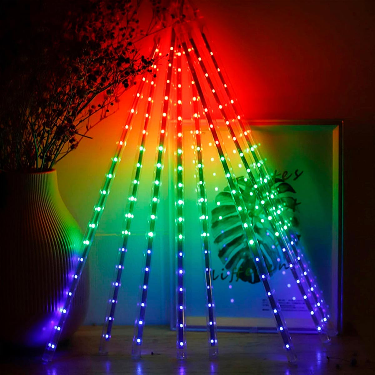 Luces Navideñas de Lluvia de Meteoros