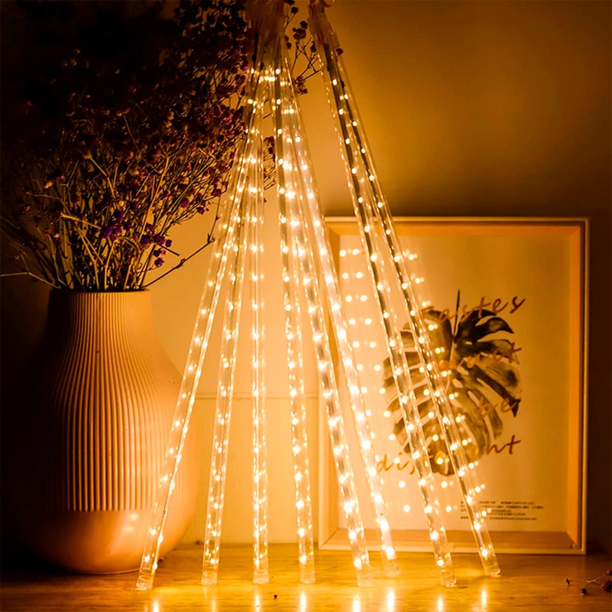 Luces Navideñas de Lluvia de Meteoros