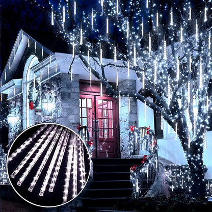 Luces Navideñas de Lluvia de Meteoros