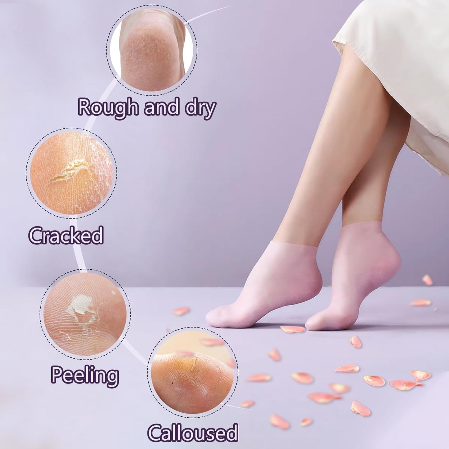 Confort™ Calcetines Hidratantes de Silicona x2