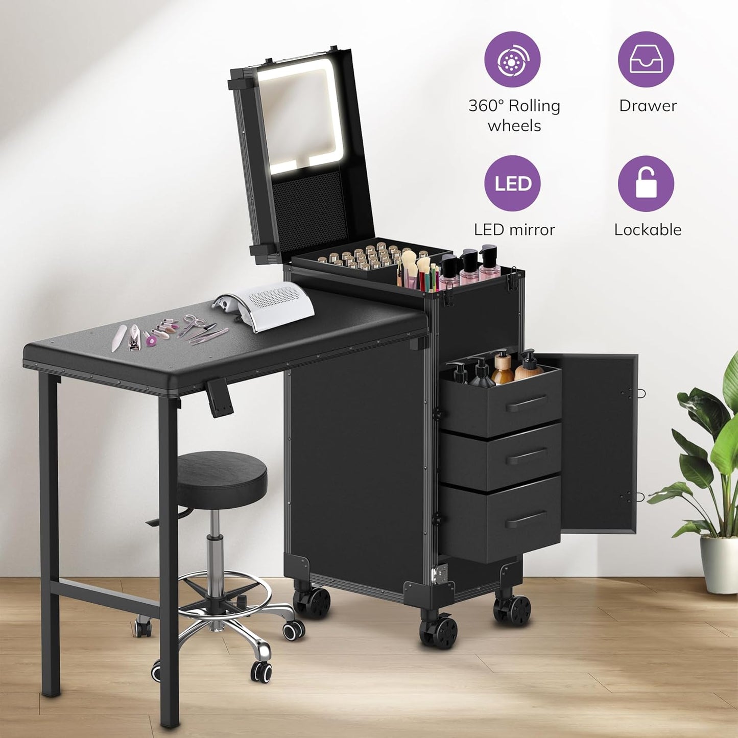 Luxury Nails™  Mesa Portátil para Manicure