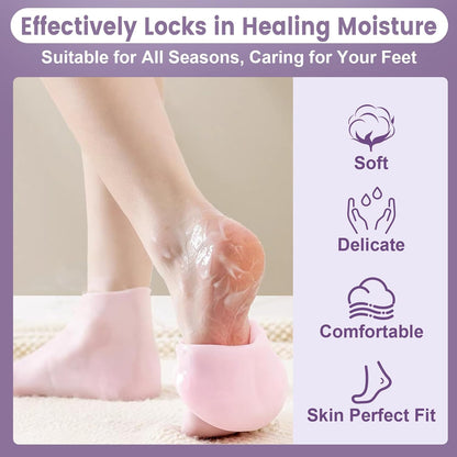 Confort™ Calcetines Hidratantes de Silicona x2