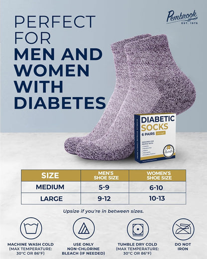 Confort™  Medias para Diabéticos X3