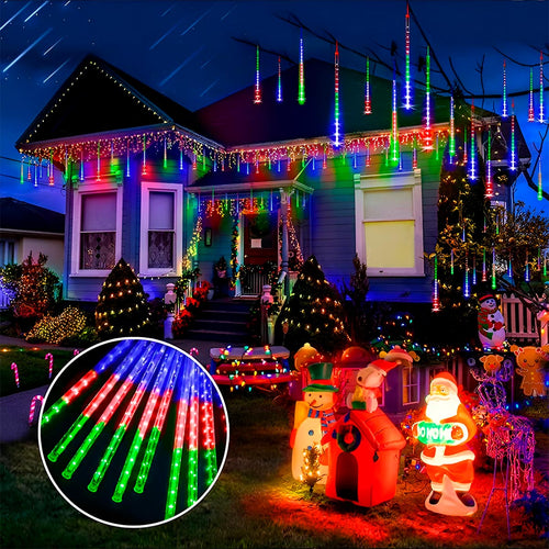 Luces Navideñas de Lluvia de Meteoros