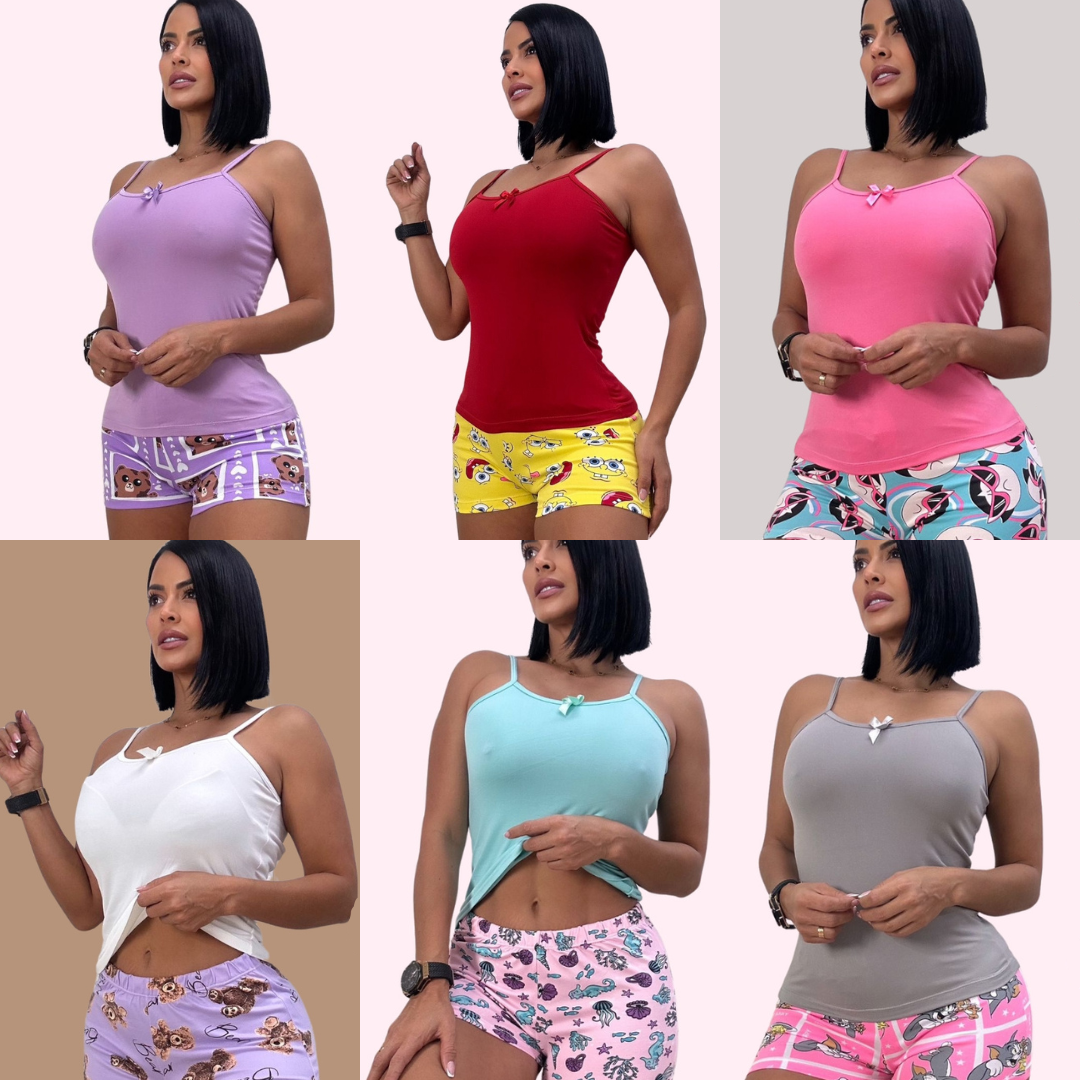Set x6 Pijamas Sueños Placenteros